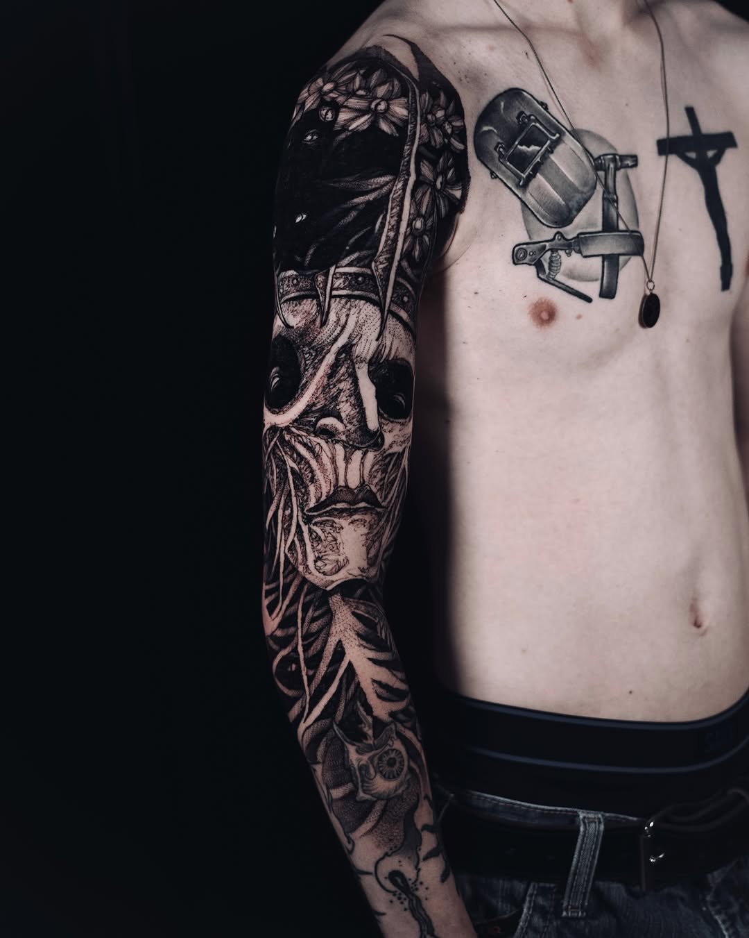 Tattoo by @sflpczk — black_and_grey, realism