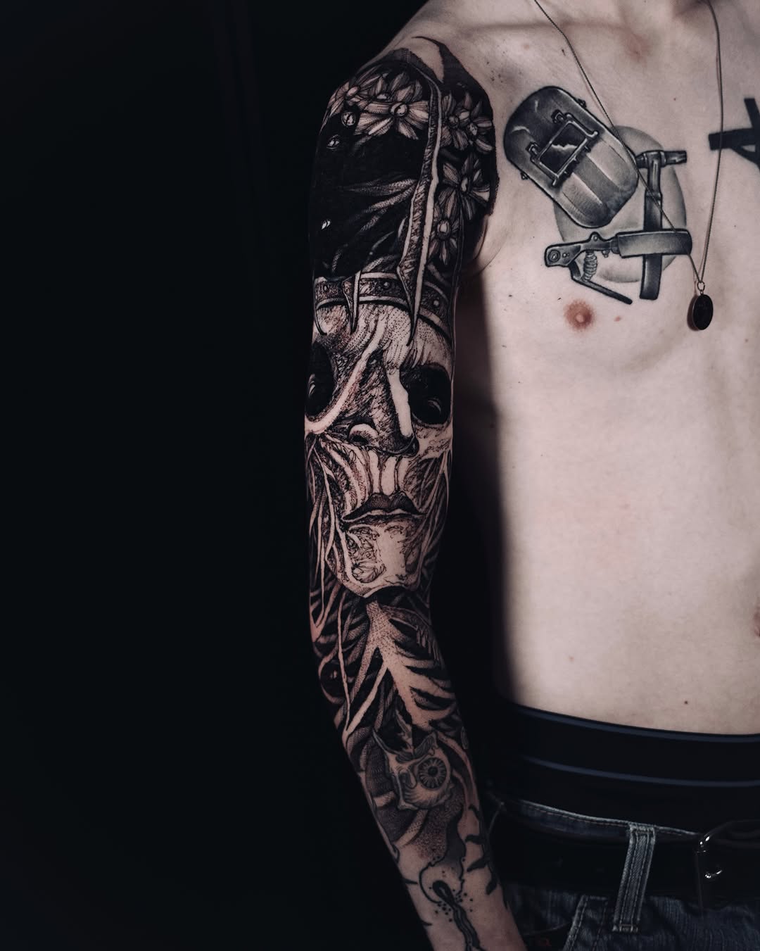 Tattoo by @sflpczk — black_and_grey, realism