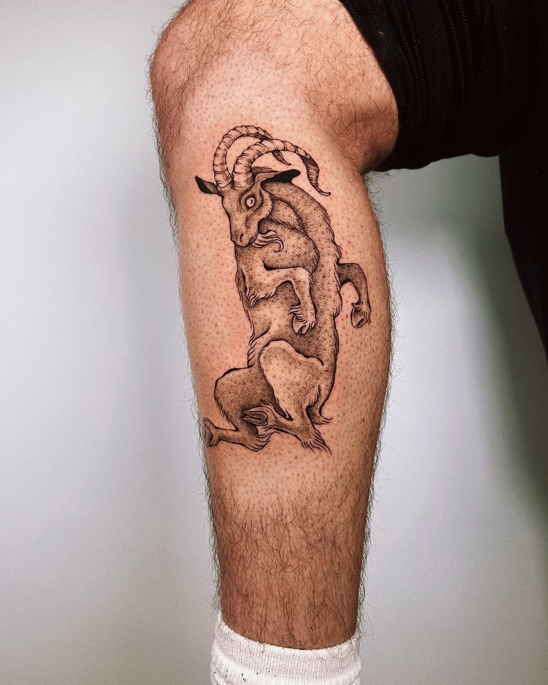 Tattoo by @ibuylemurs — black_and_grey, illustrative