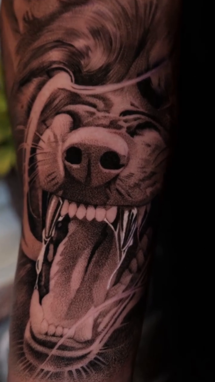 Tattoo by @anabananaink — realism, black_and_grey