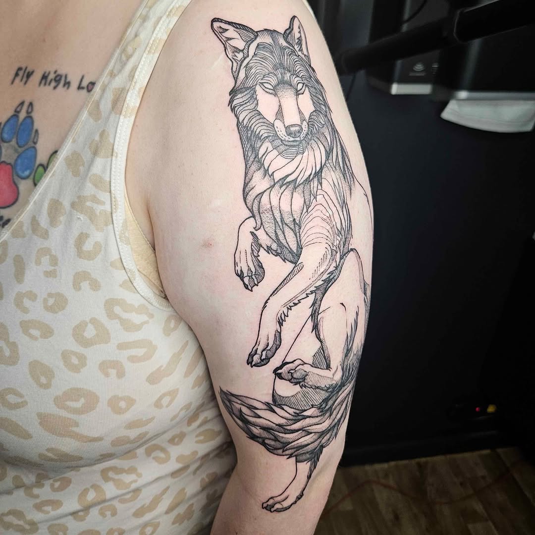 Tattoo by @withencroft_tattoos โ black_and_grey
