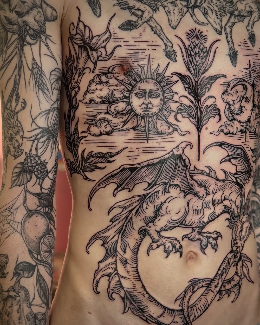 Tattoo by @racheltruskotattoos β illustrative, blackwork