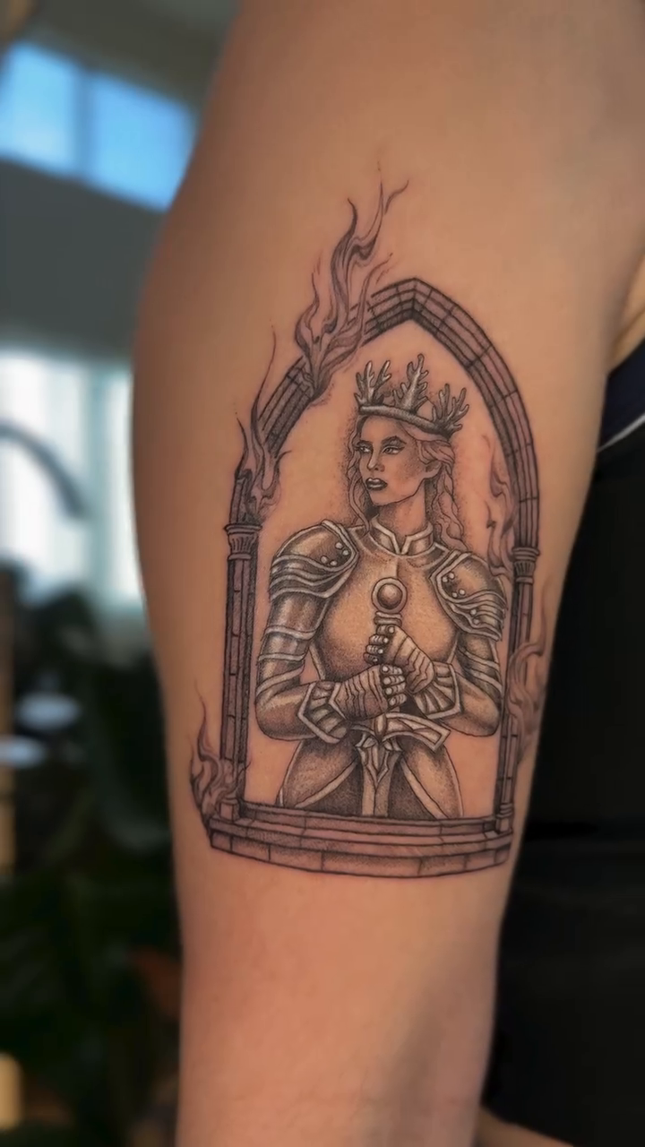 Tattoo by @harperzimmerink — black_and_grey