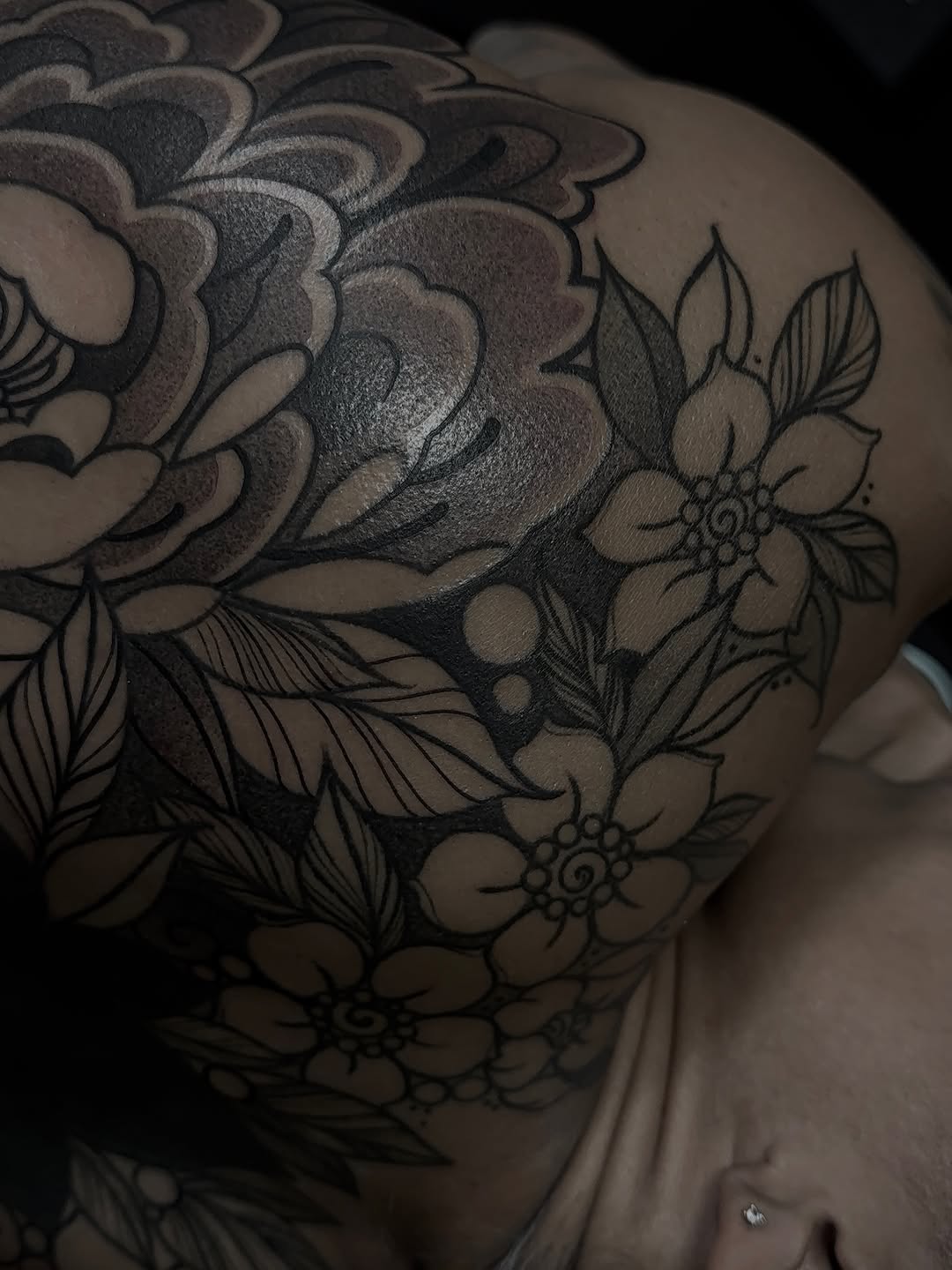 Tattoo by @m2thebtattoos — japanese_irezumi, black_and_grey