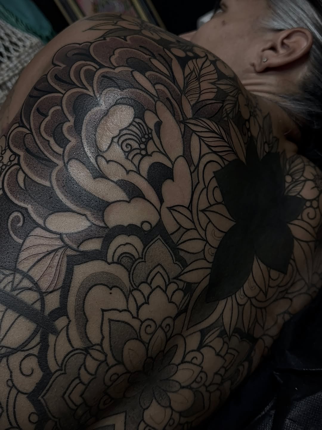 Tattoo by @m2thebtattoos — japanese_irezumi, black_and_grey