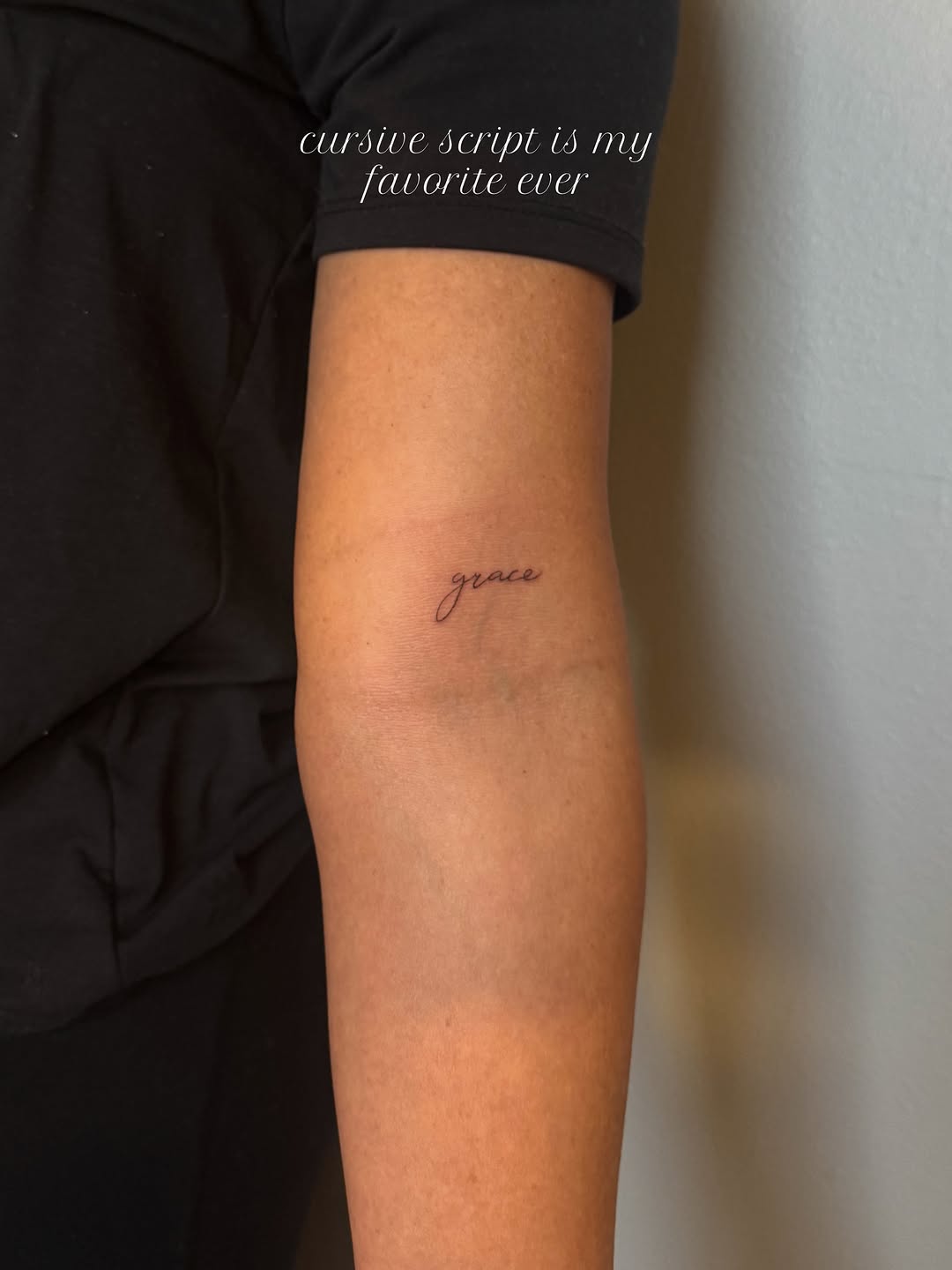 Tattoo by @inkandlilys — lettering_script, fine_line