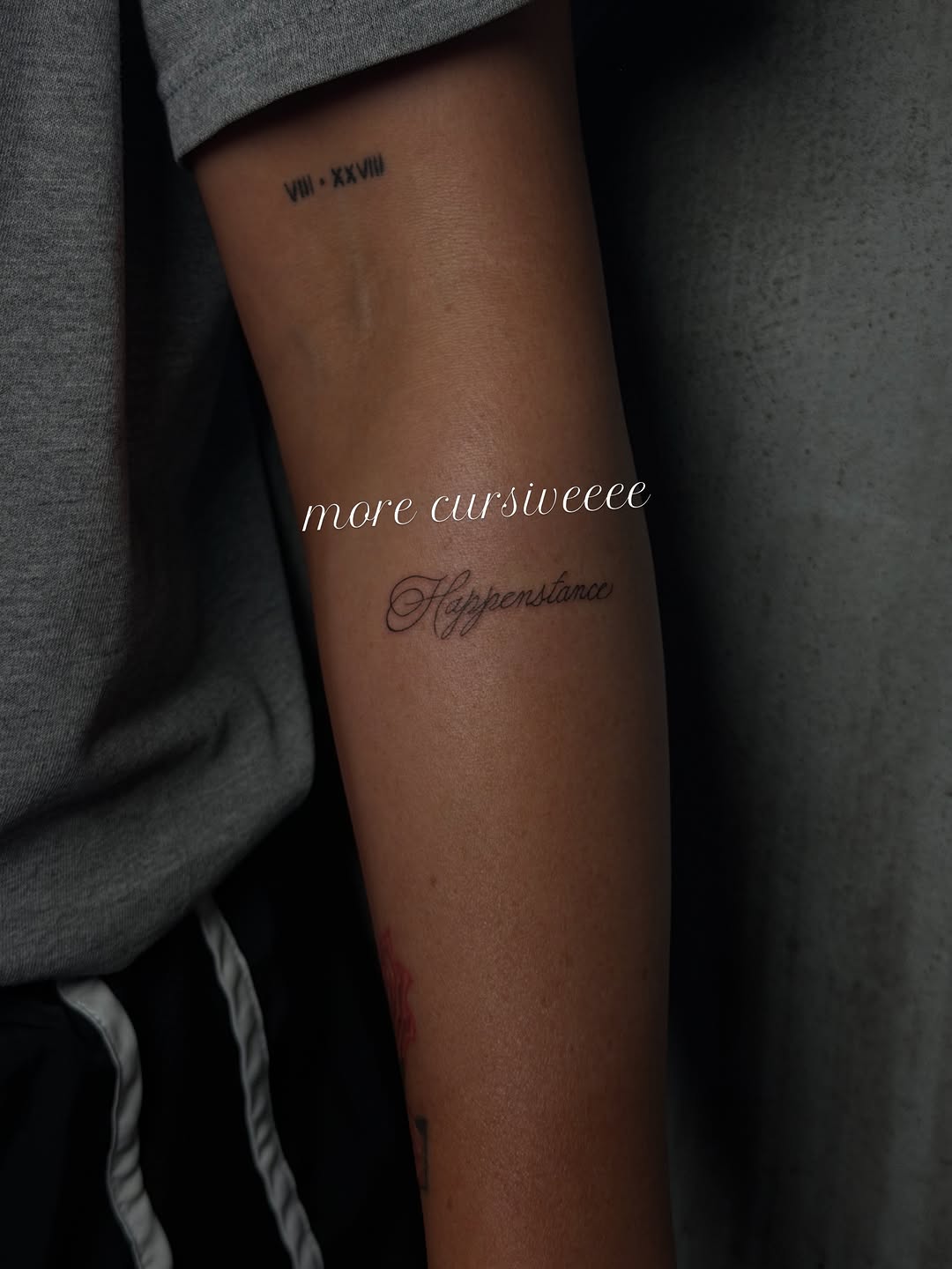 Tattoo by @inkandlilys — lettering_script, fine_line