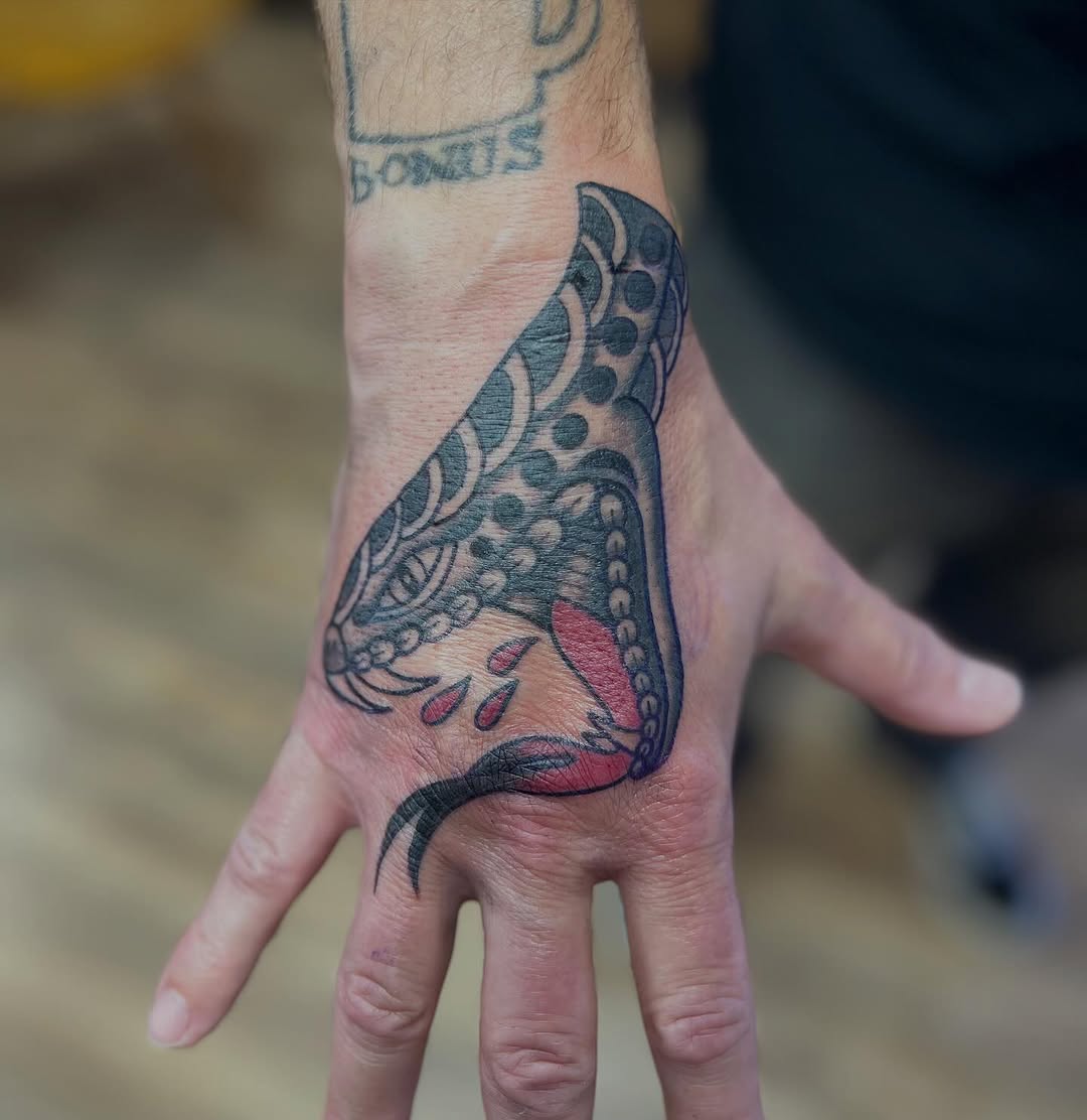 Tattoo by @vickycoleman — american_traditional, illustrative
