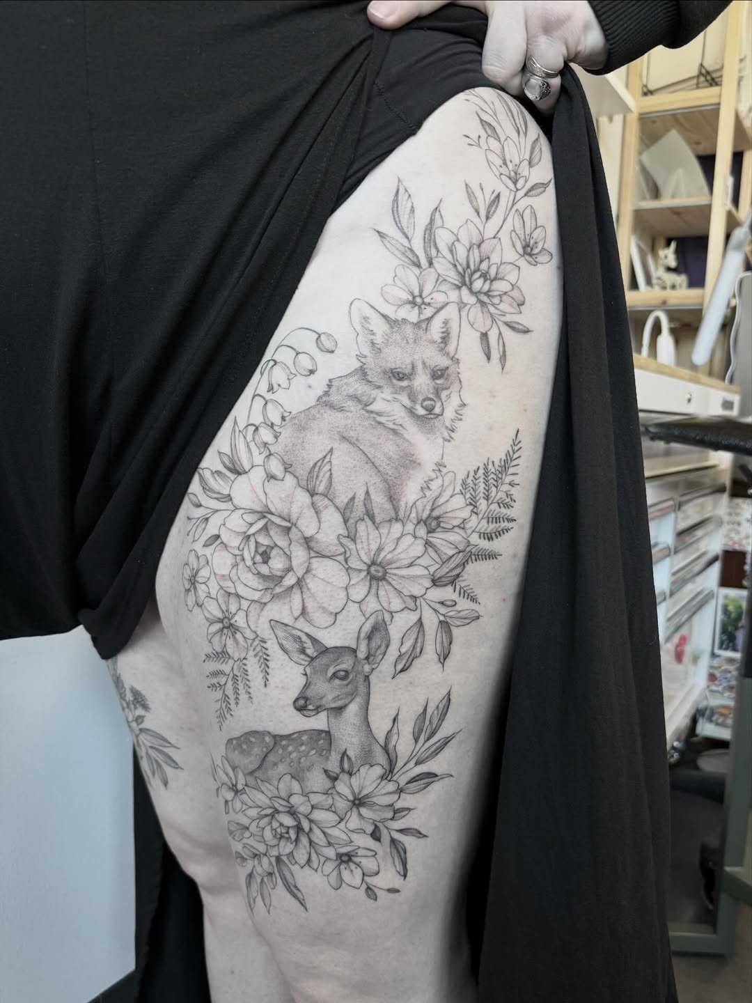 Tattoo by @peterharren — black_and_grey, realism