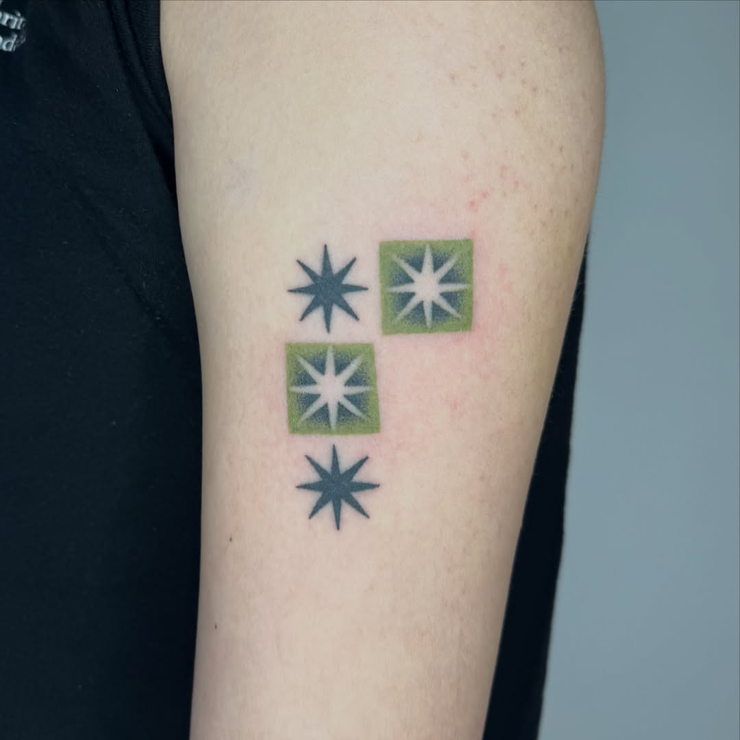 Tattoo by @microwave.00 — geometric, dotwork