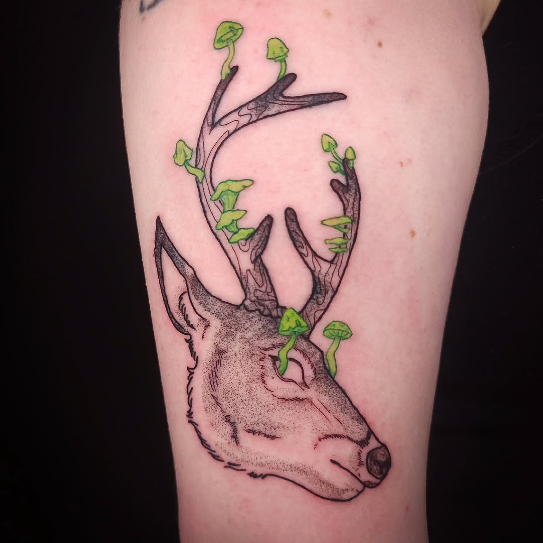 Tattoo by @ouchieink — dotwork