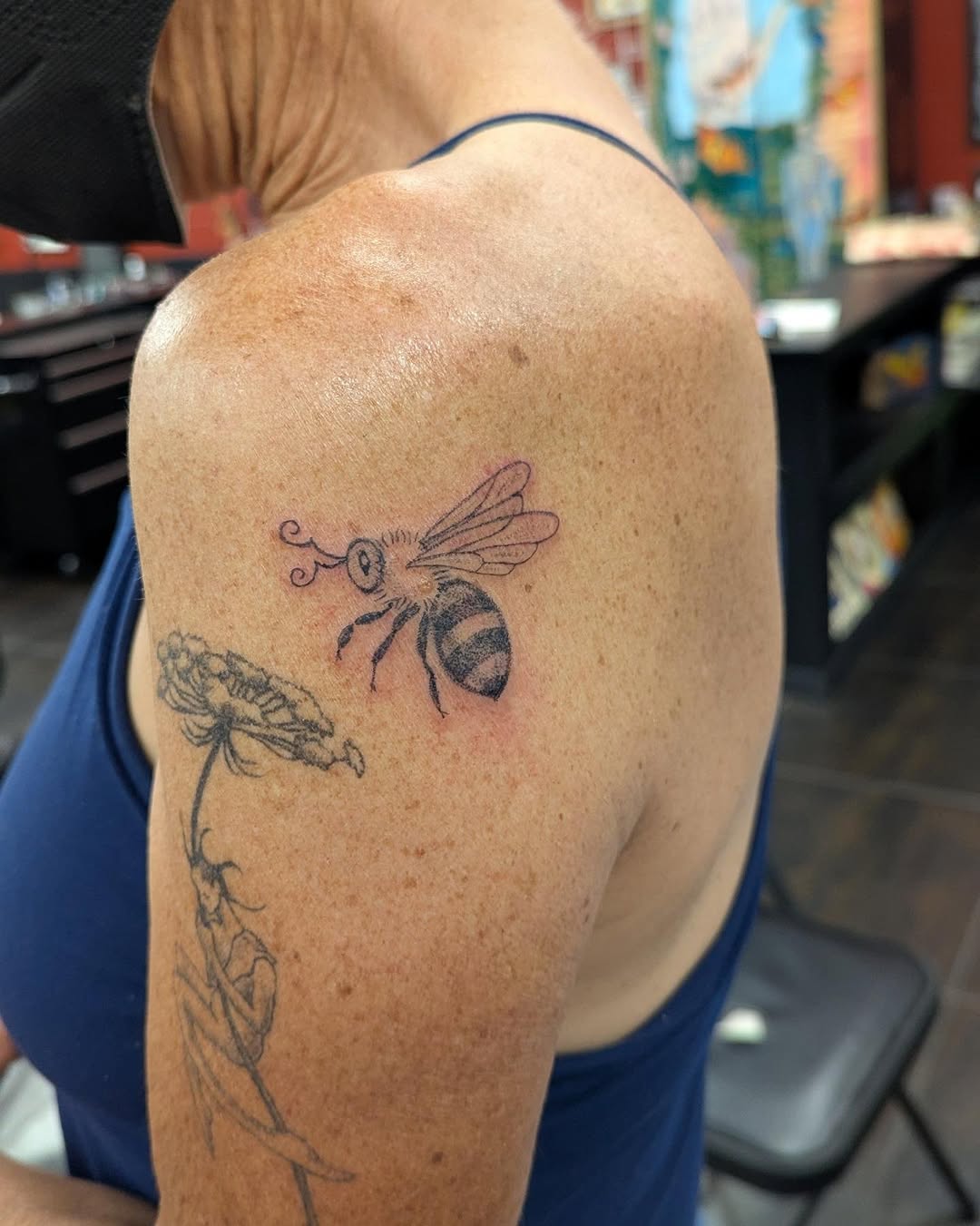 Tattoo by @sluggybunny — illustrative, fine_line