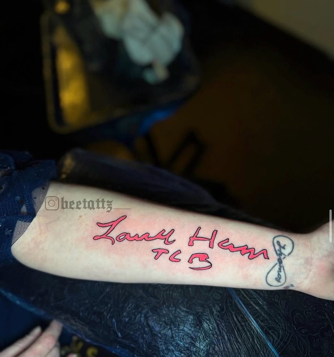 Tattoo by @beetattz_ — lettering_script