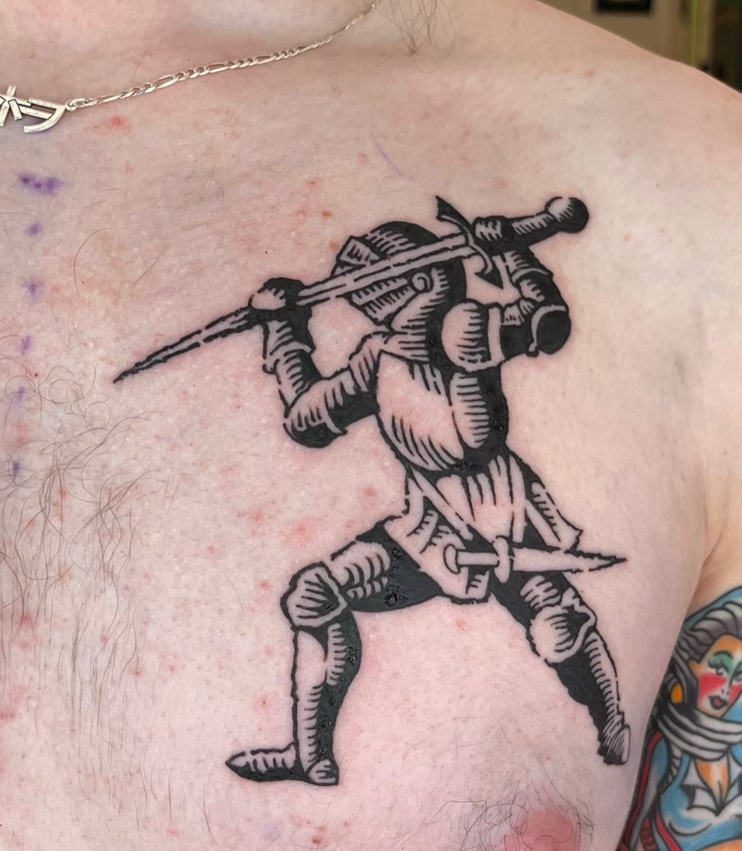 Tattoo by @coyotejo.tattoo — blackwork