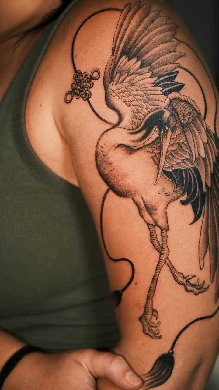 Tattoo by @byqeazy_eleven15 β japanese_irezumi, black_and_grey