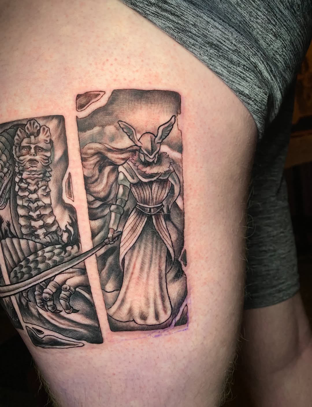 Tattoo by @tatumtatss — realism, black_and_grey