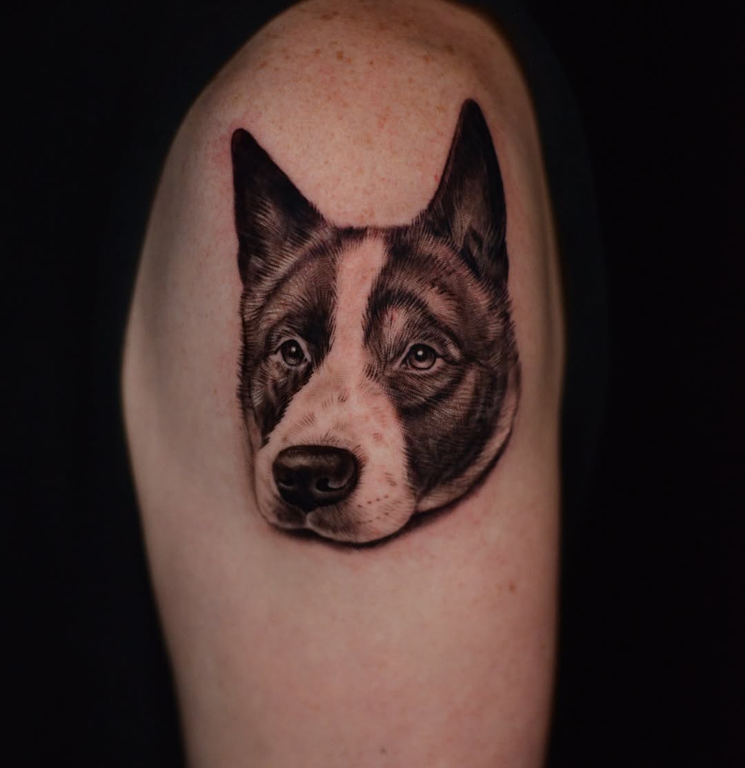 Tattoo by @julesgracetattoos โ realism, black_and_grey