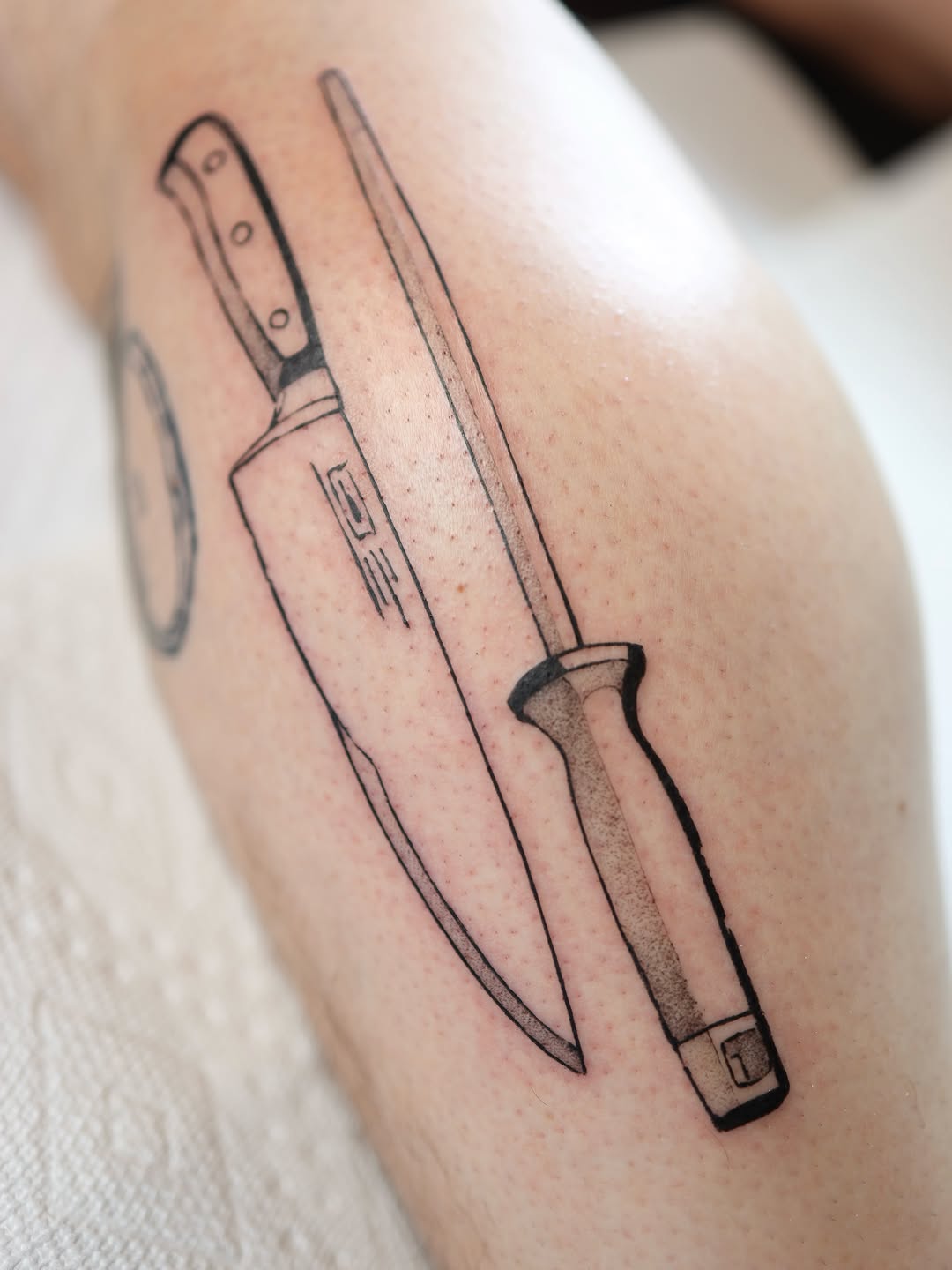 Tattoo by @morganpurcey — black_and_grey
