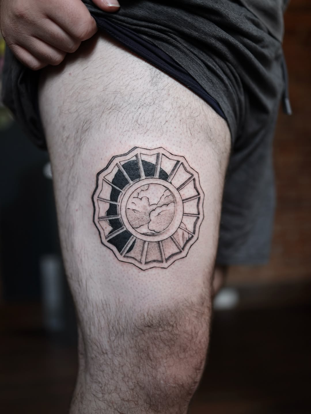Tattoo by @morganpurcey — blackwork