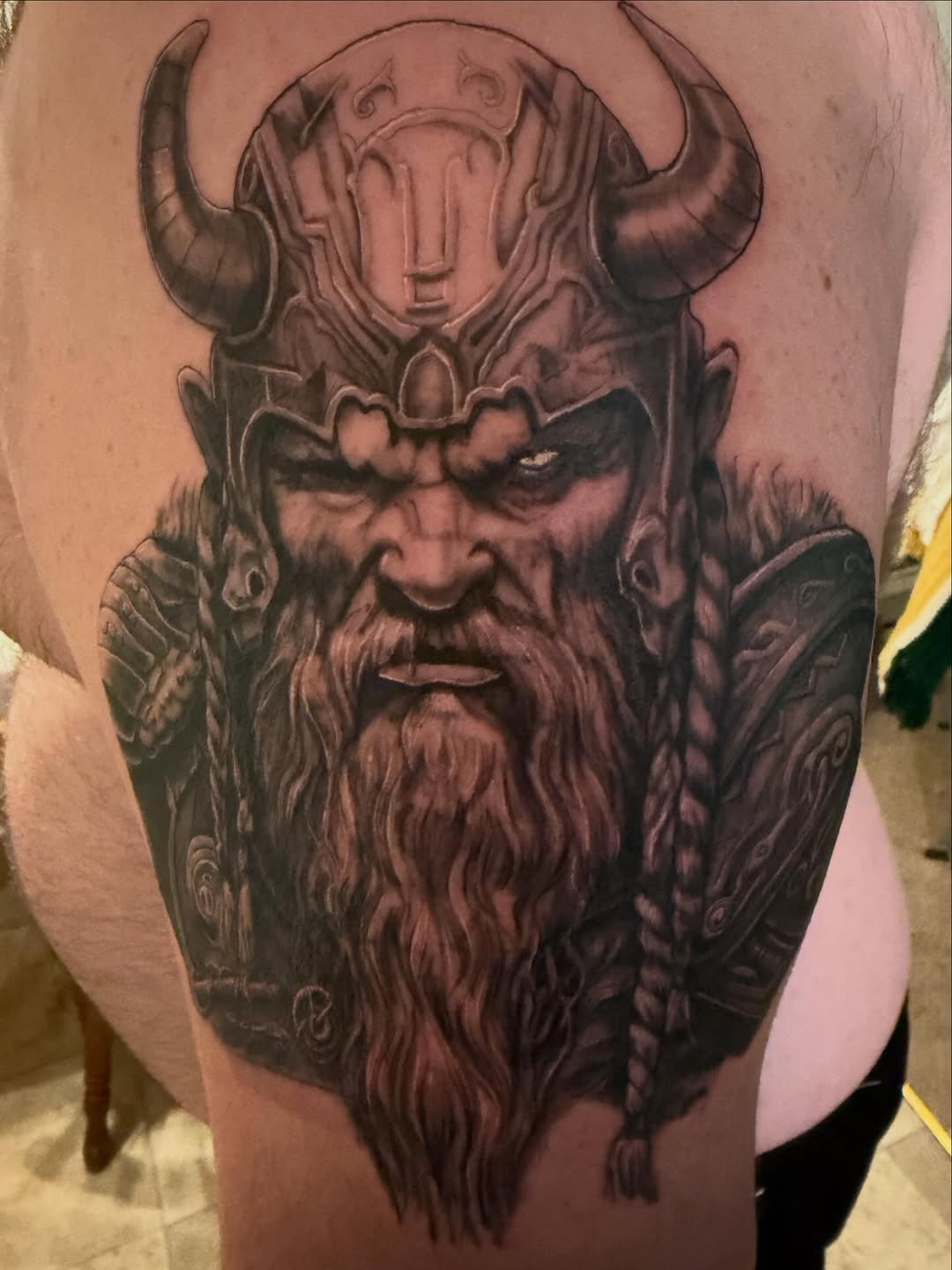 Tattoo by @hatchetfoot_art — realism, black_and_grey