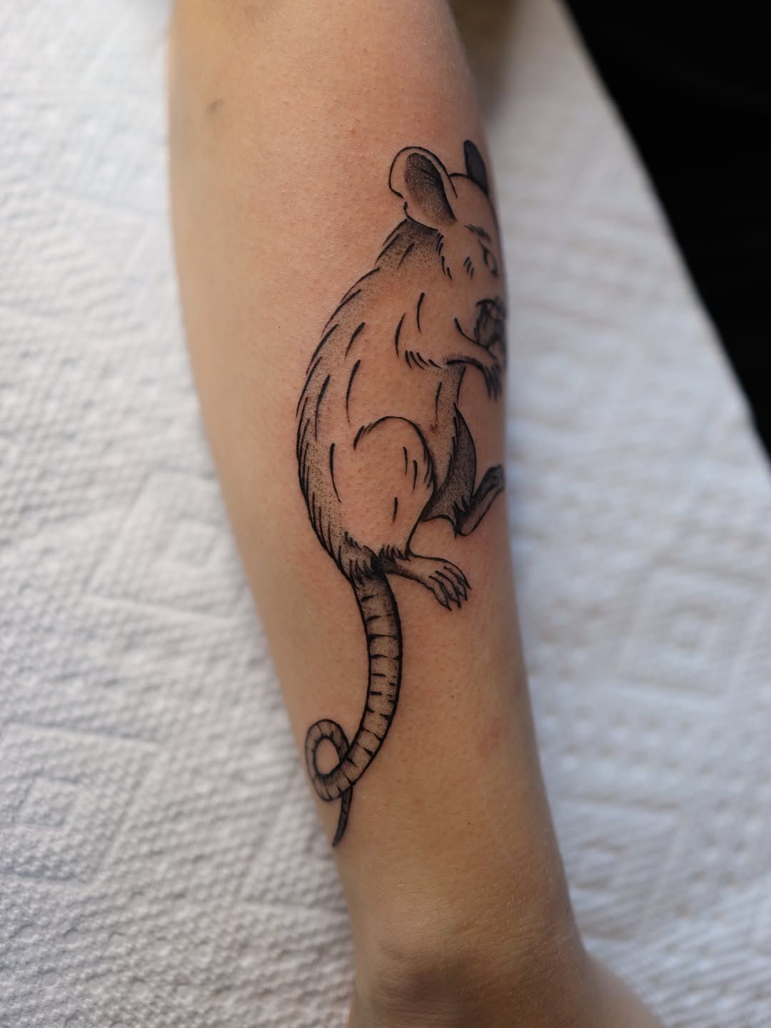 Tattoo by @morganpurcey — black_and_grey