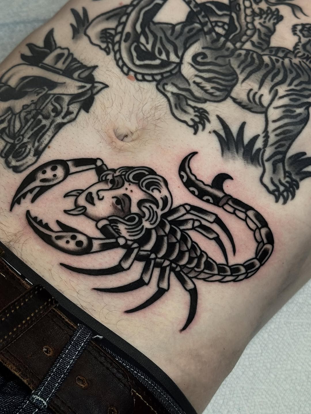 Tattoo by @tat2brain — american_traditional, black_and_grey
