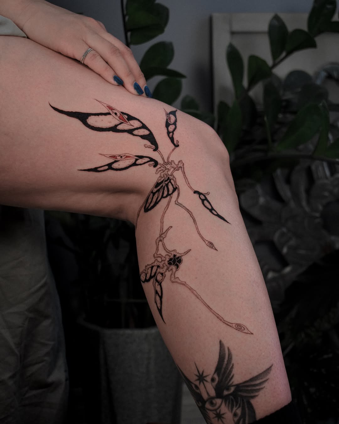 Tattoo by @purpleturtl3.ink — fine_line, black_and_grey