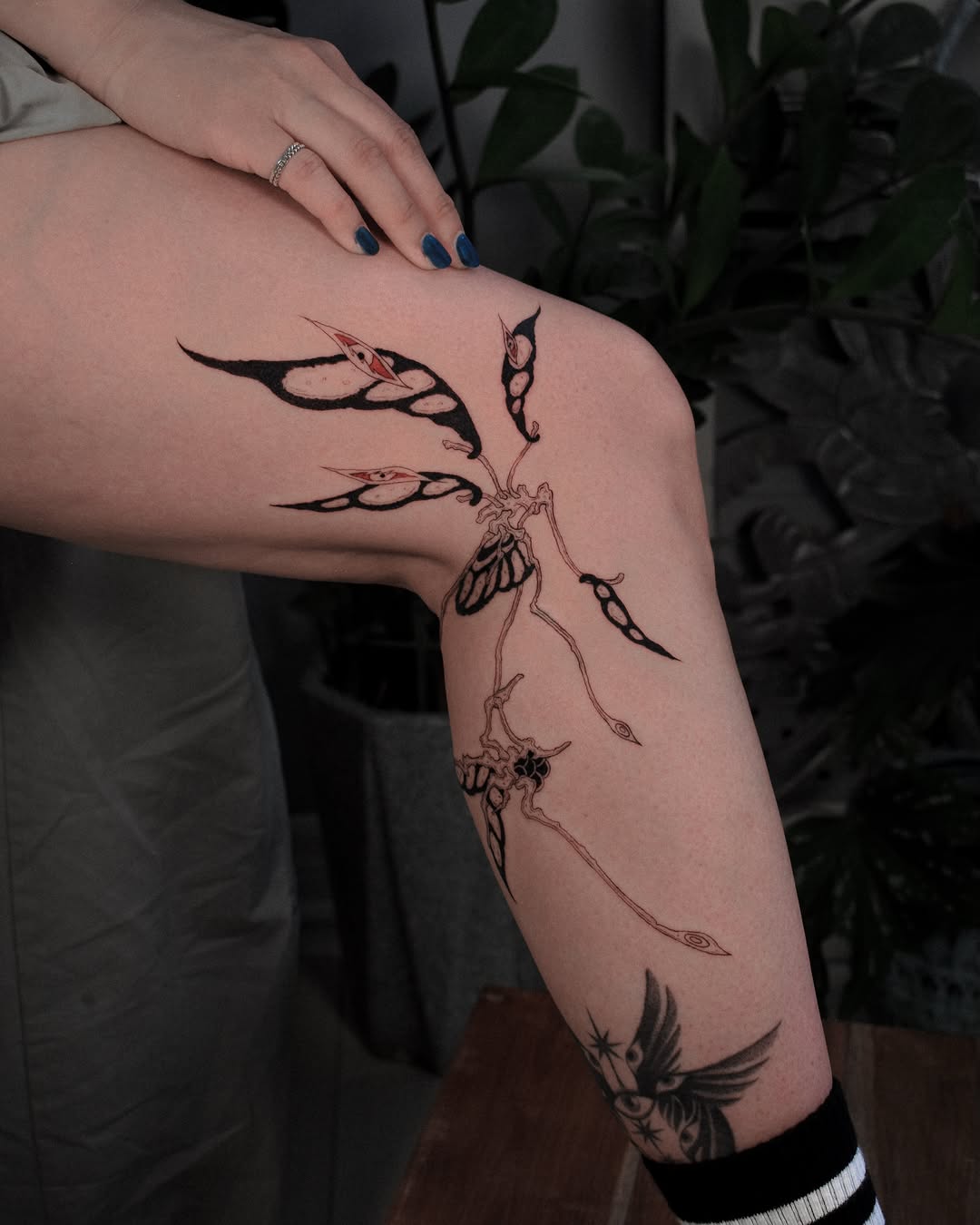 Tattoo by @purpleturtl3.ink — fine_line, blackwork