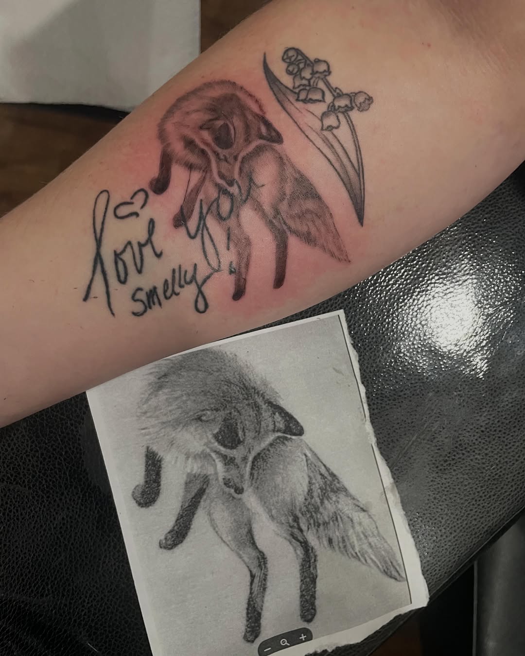 Tattoo by @justinevanskc — black_and_grey