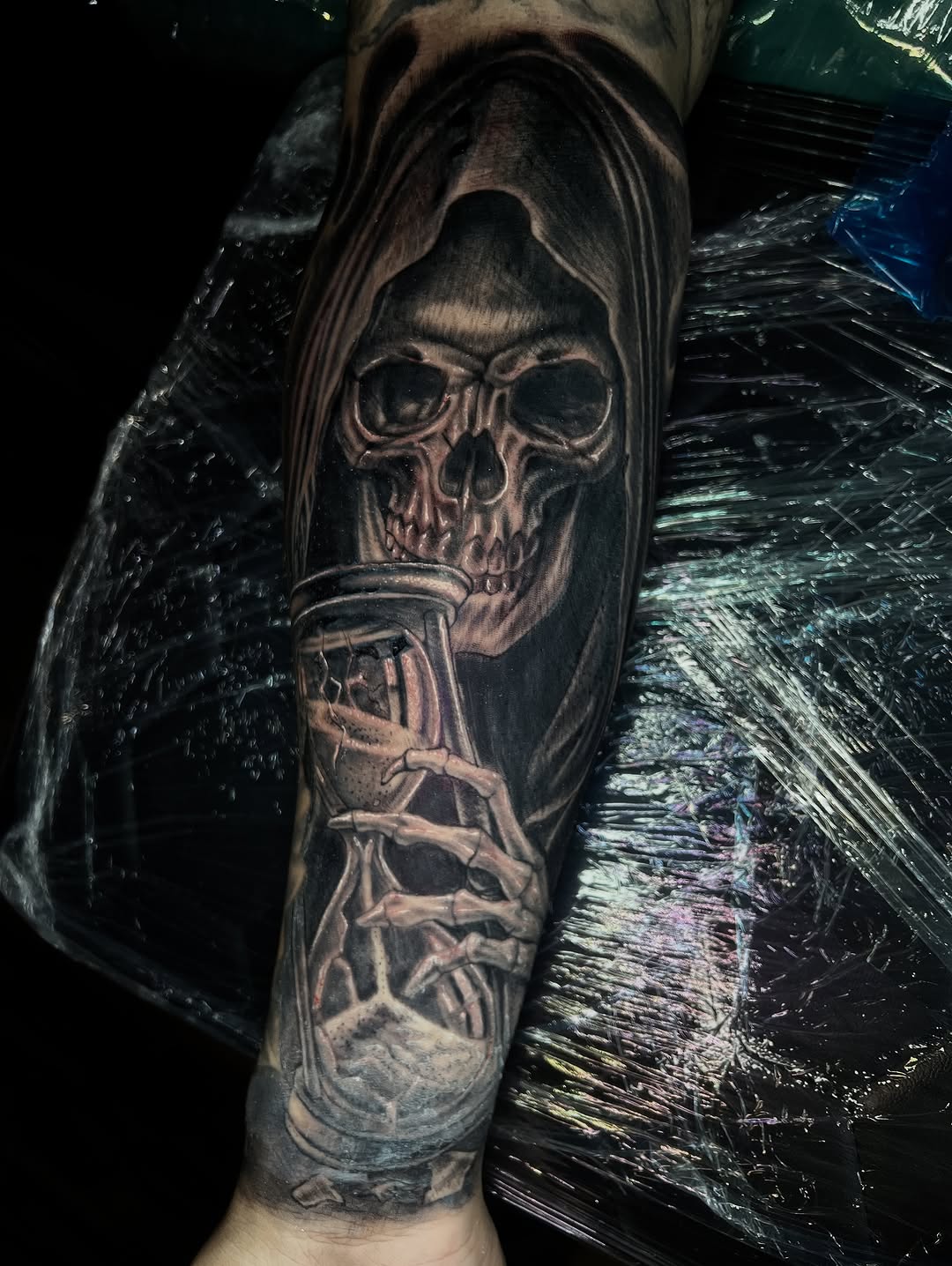 Tattoo by @monstroink — black_and_grey, realism