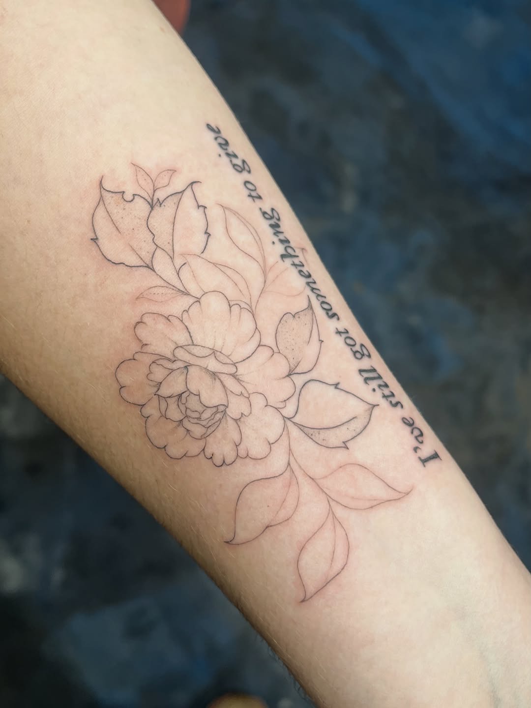 Tattoo by @sidryantattoo โ fine_line, lettering_script