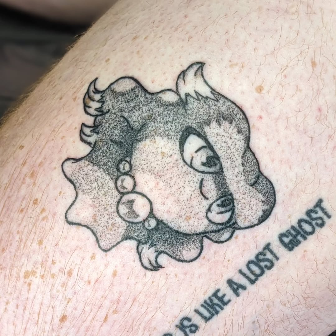 Tattoo by @feverfewtattoo — dotwork