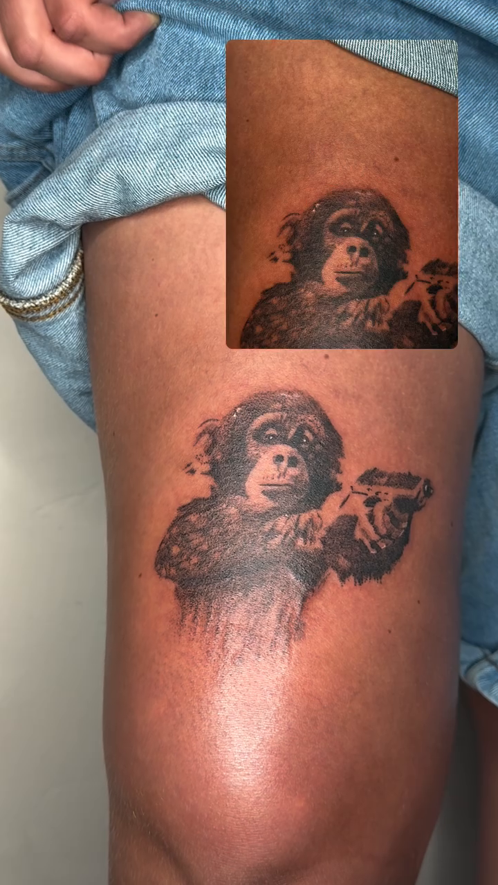 Tattoo by @seren.tatts — realism, black_and_grey