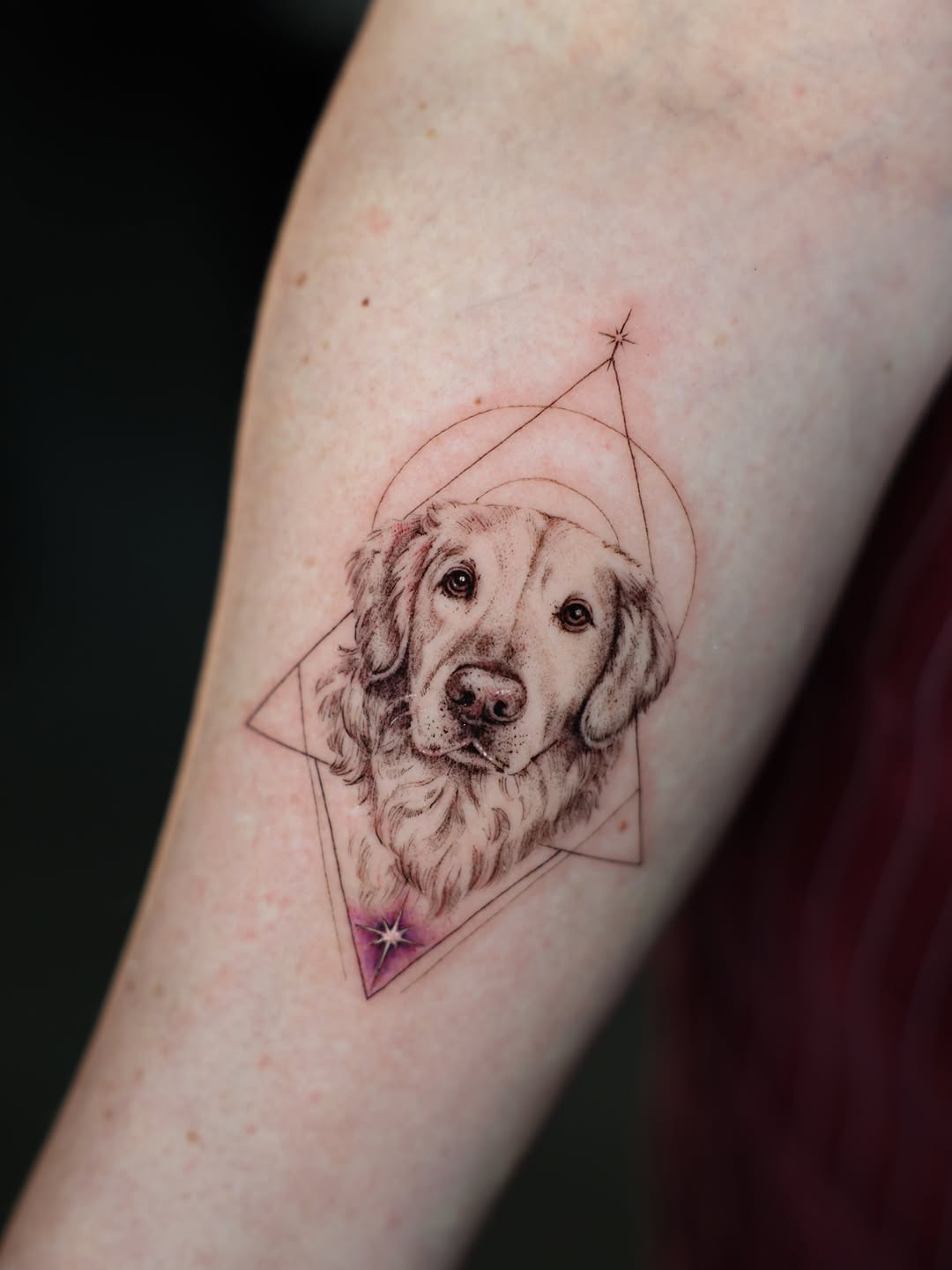 Tattoo by @annakarelina.tattoo — realism, geometric