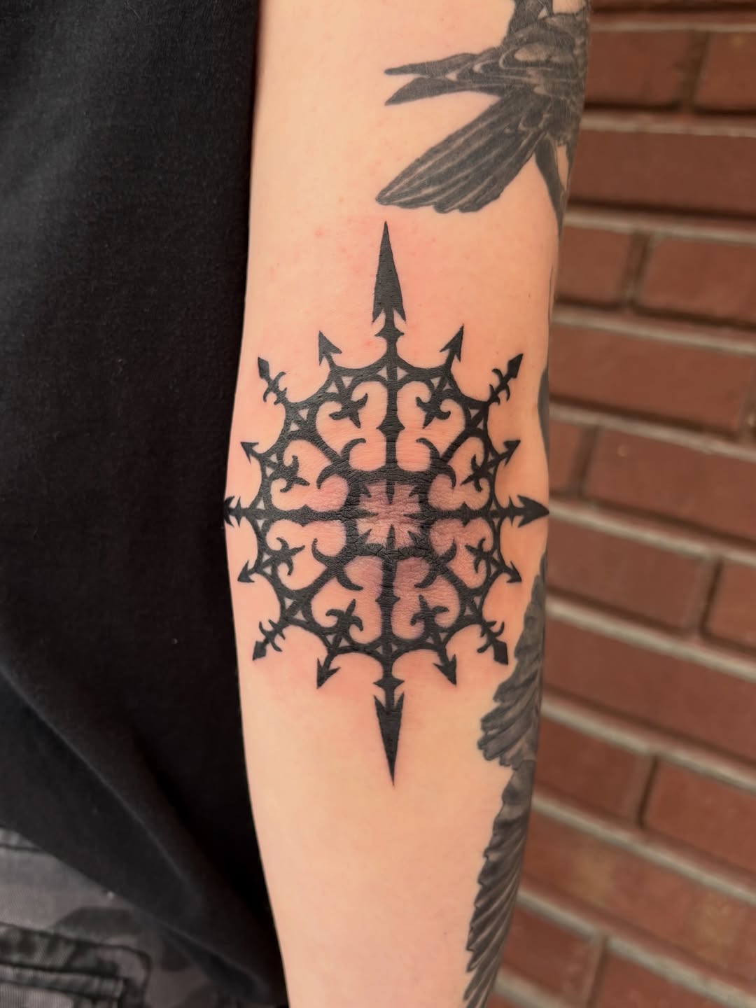 Tattoo by @kane_tattoos — blackwork, ornamental