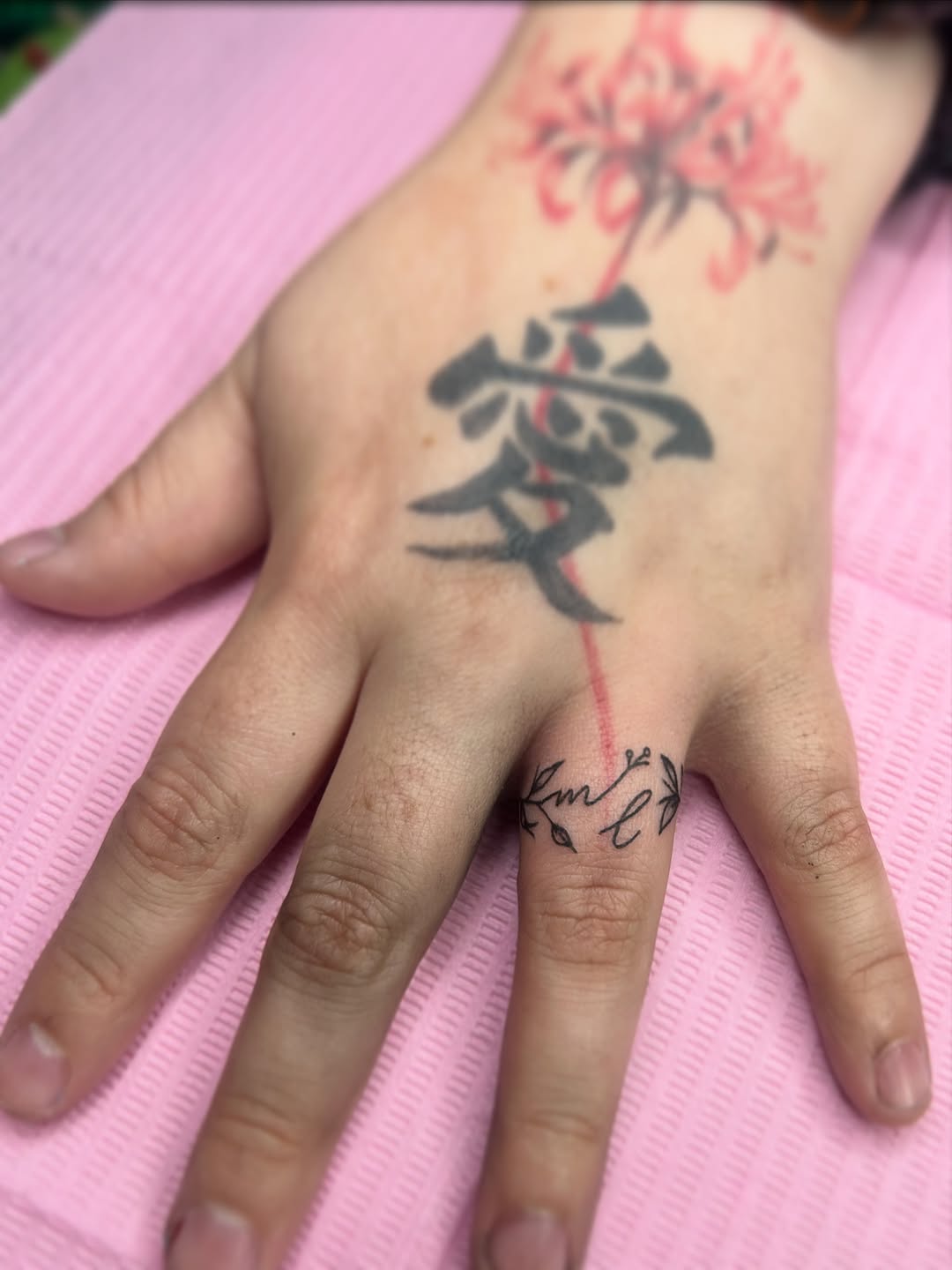 Tattoo by @tattoosbyskyeee โ fine_line, lettering_script