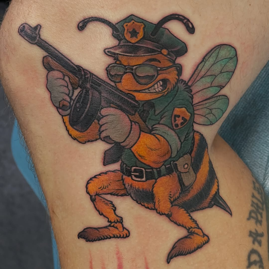 Tattoo by @lefthandblack — new_school