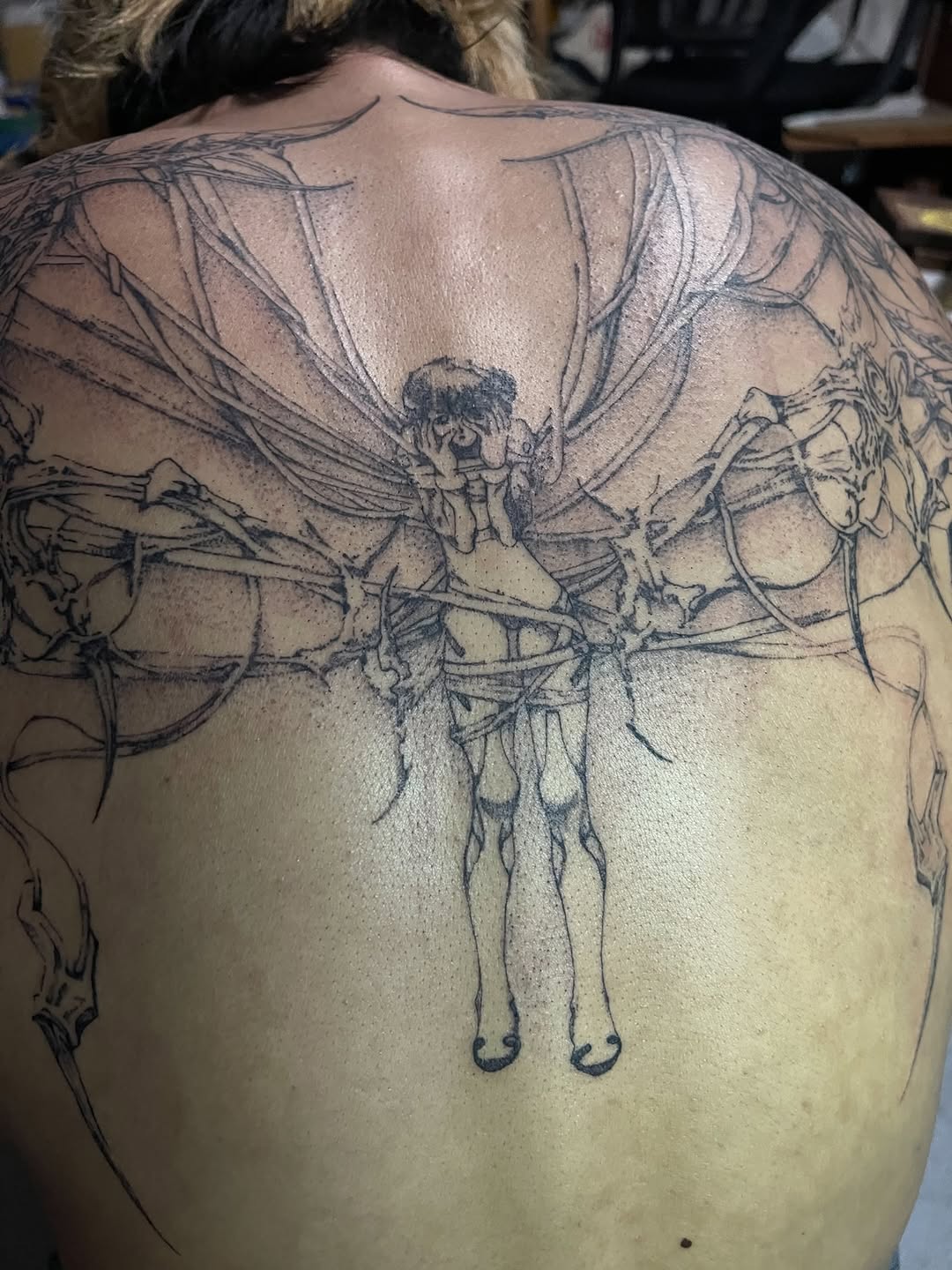 Tattoo by @initiationoftorture — illustrative, dark_realism