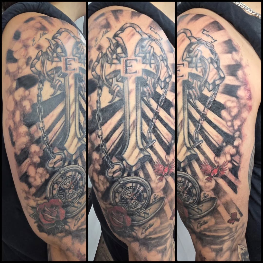 Tattoo by @tattymatty999 — black_and_grey, illustrative