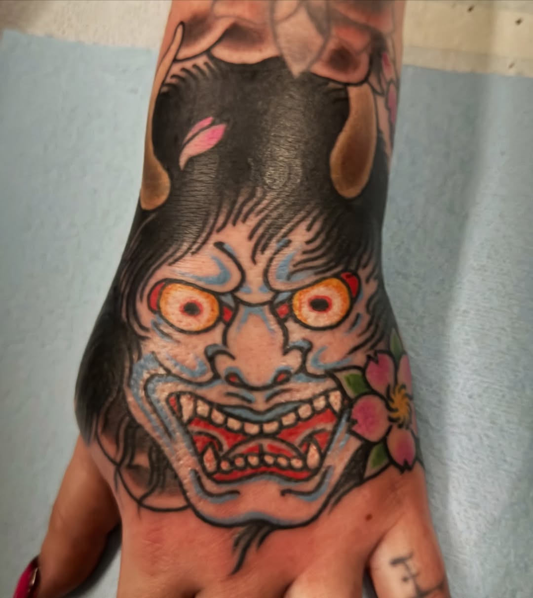 Tattoo by @andrewmammoth — japanese_irezumi, american_traditional