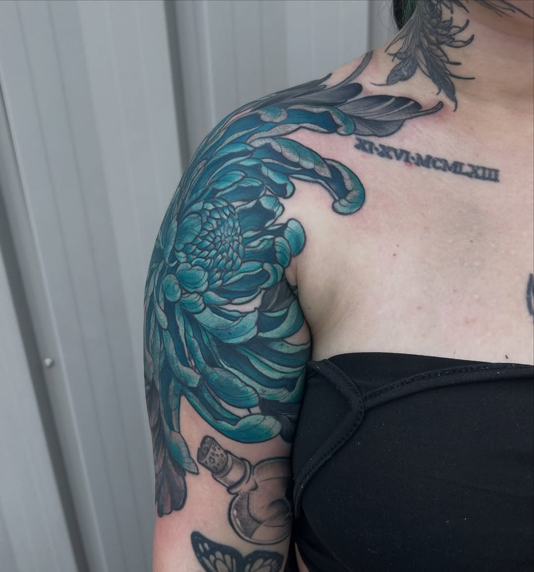 Tattoo by @mayhem_inkk — japanese_irezumi, black_and_grey