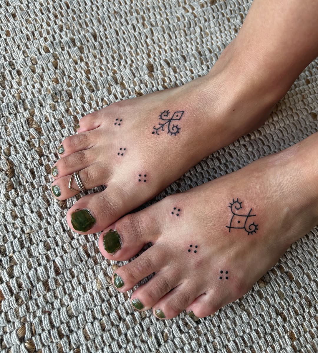 Tattoo by @littlebird_ink — geometric, minimalist