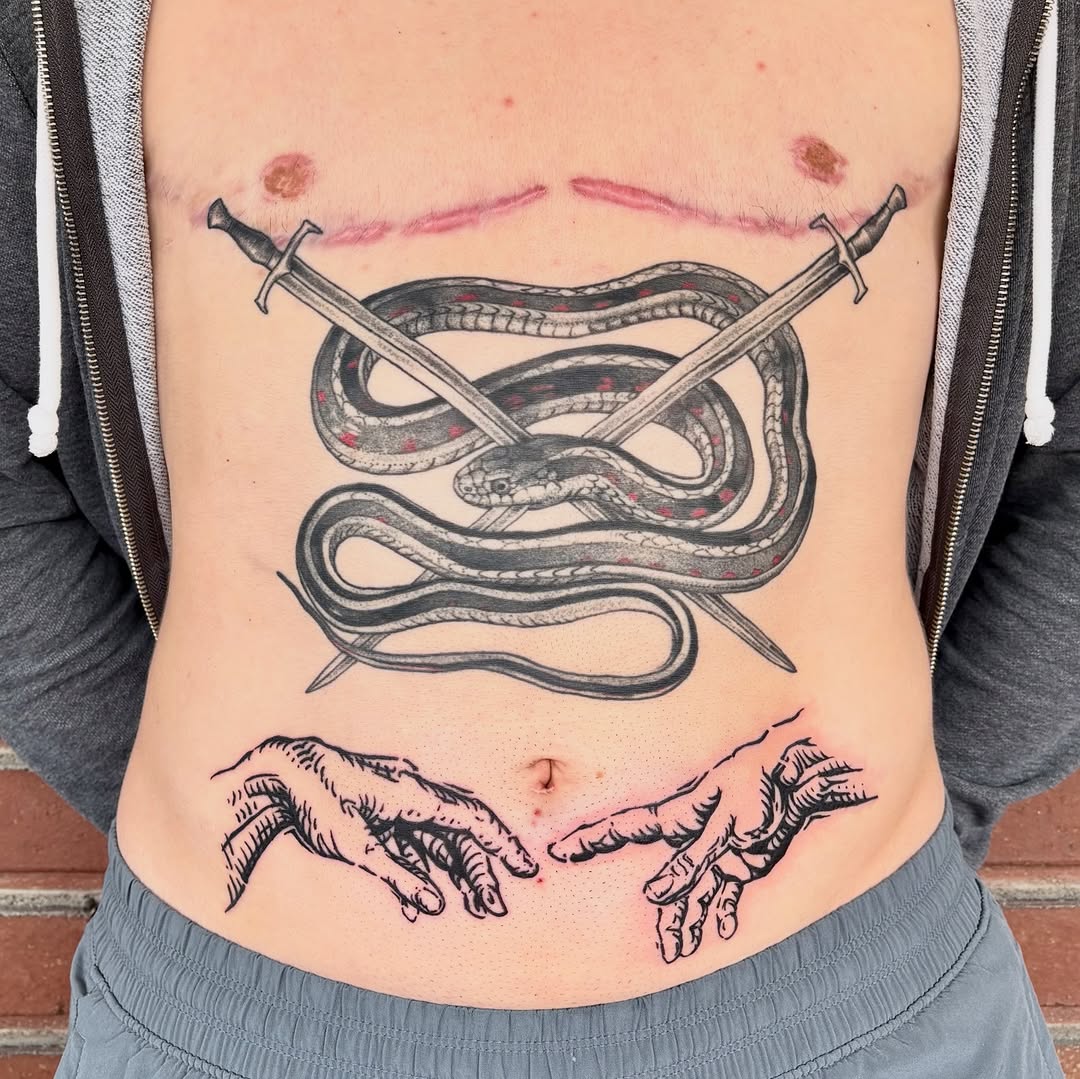 Tattoo by @kane_tattoos — black_and_grey, realism