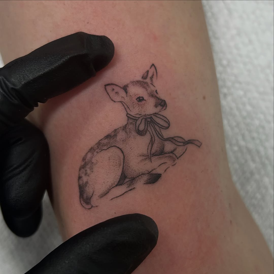 Tattoo by @mayhem_inkk — fine_line, dotwork