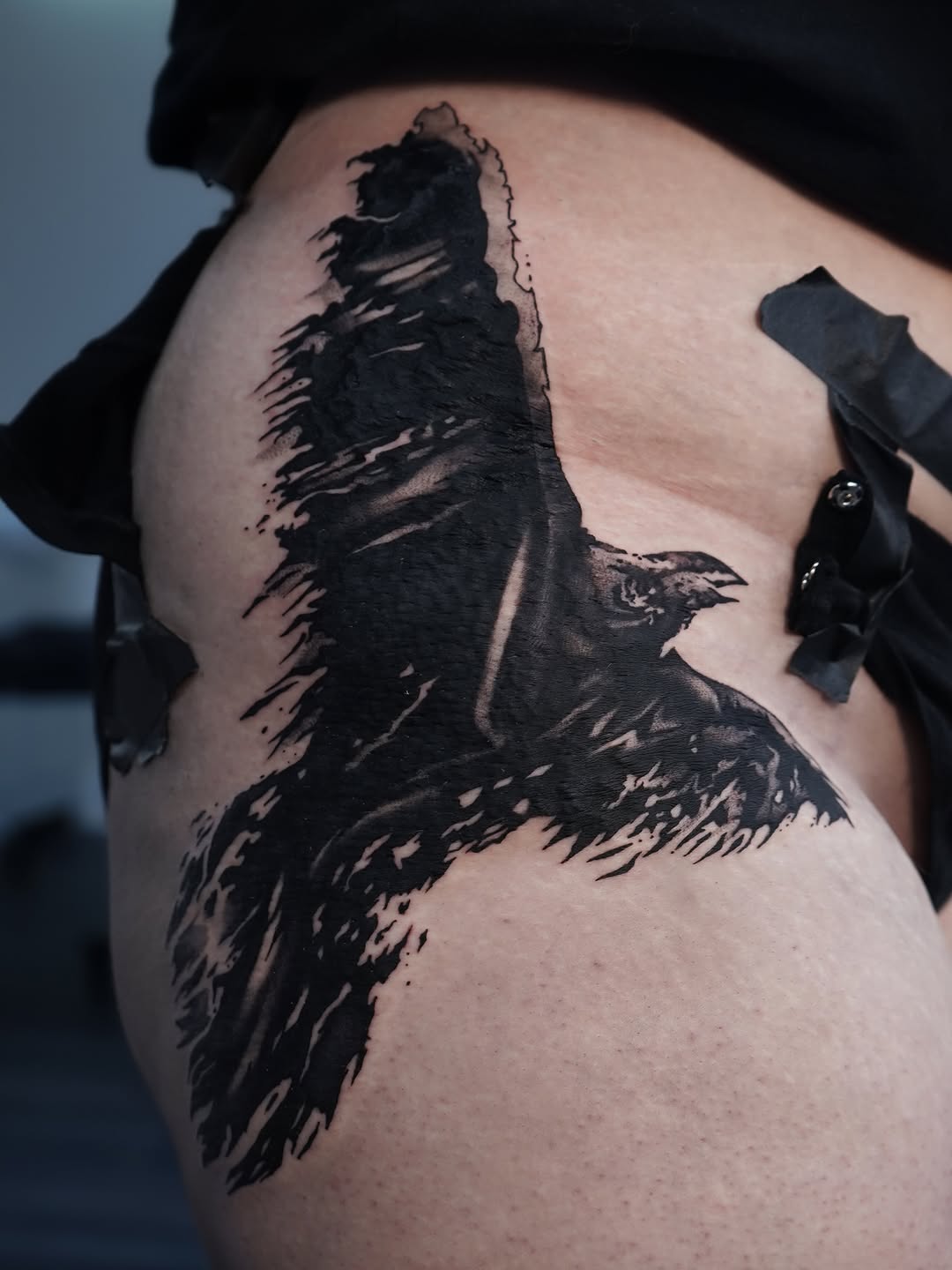Tattoo by @volta.black — blackwork