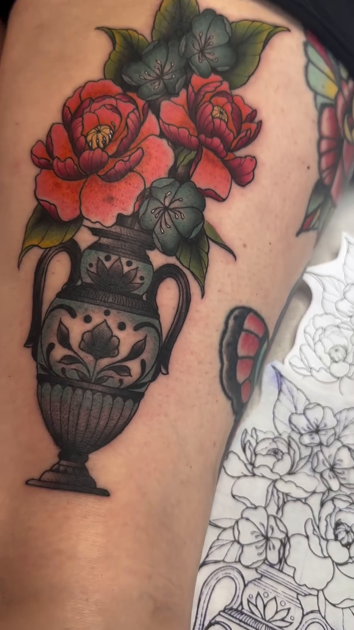 Tattoo by @misslilady — american_traditional, illustrative