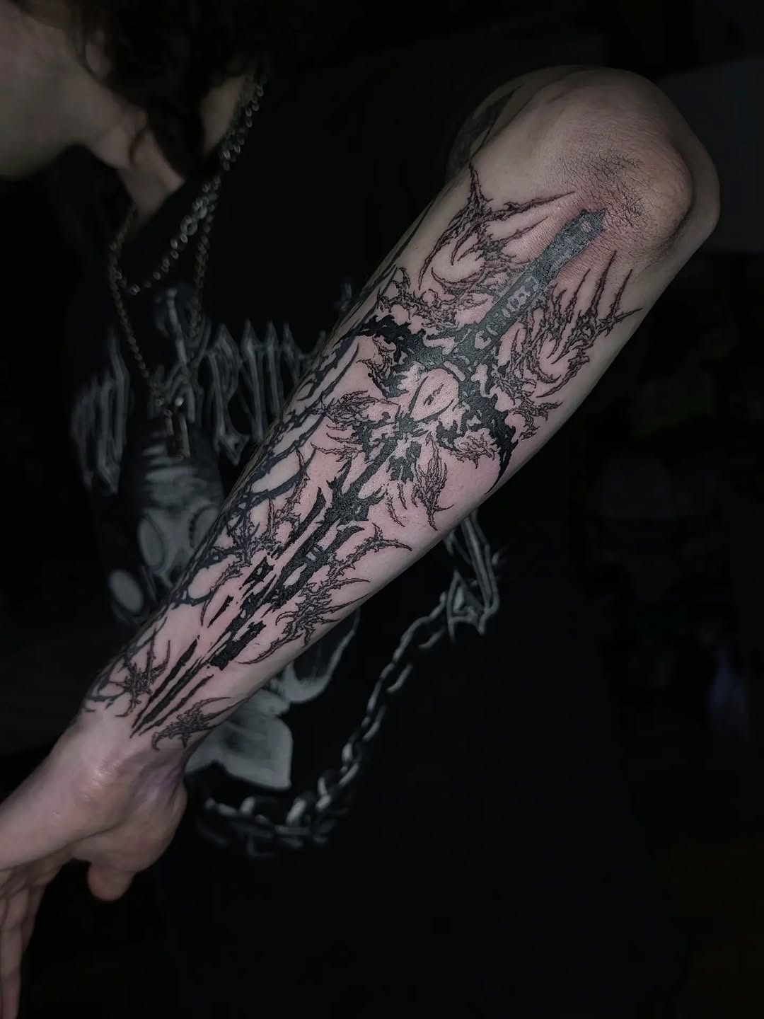 Tattoo by @profanae.0001 — blackwork, illustrative