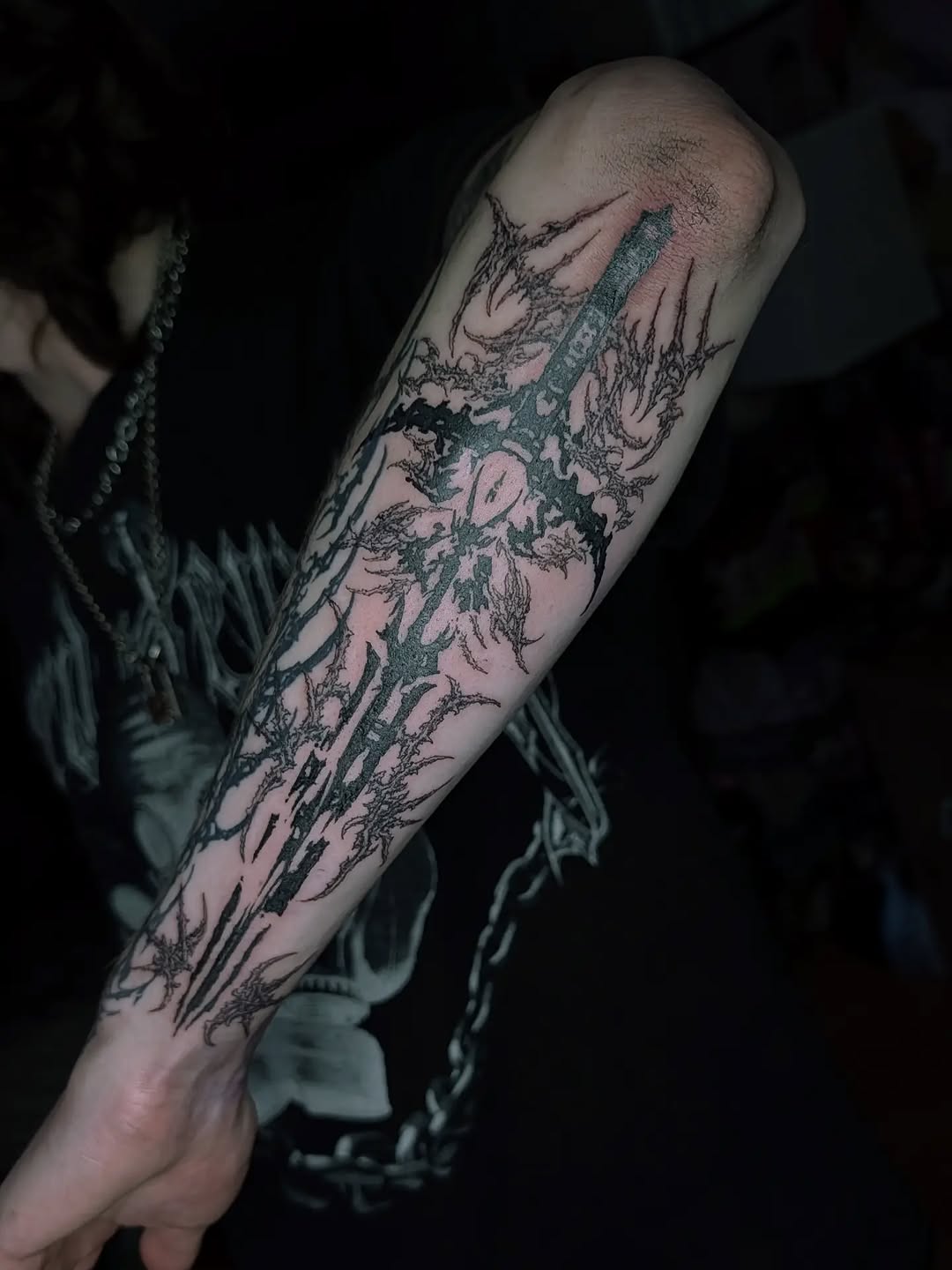 Tattoo by @profanae.0001 — blackwork, illustrative