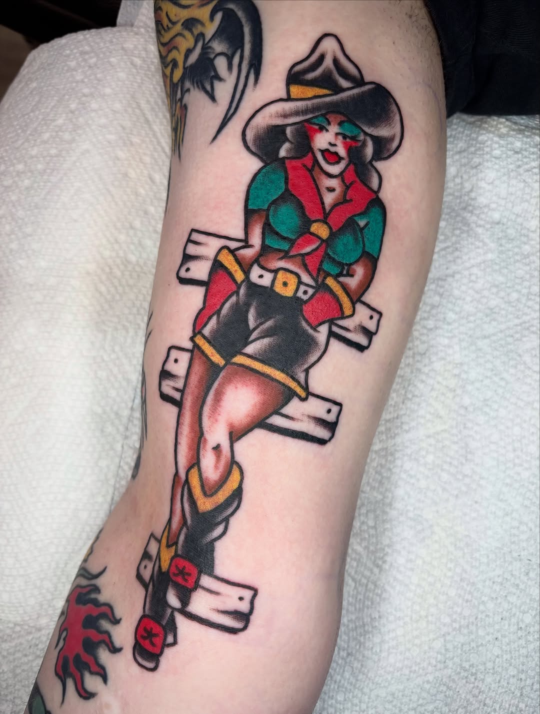 Tattoo by @alexsublett_tattoo โ american_traditional, illustrative