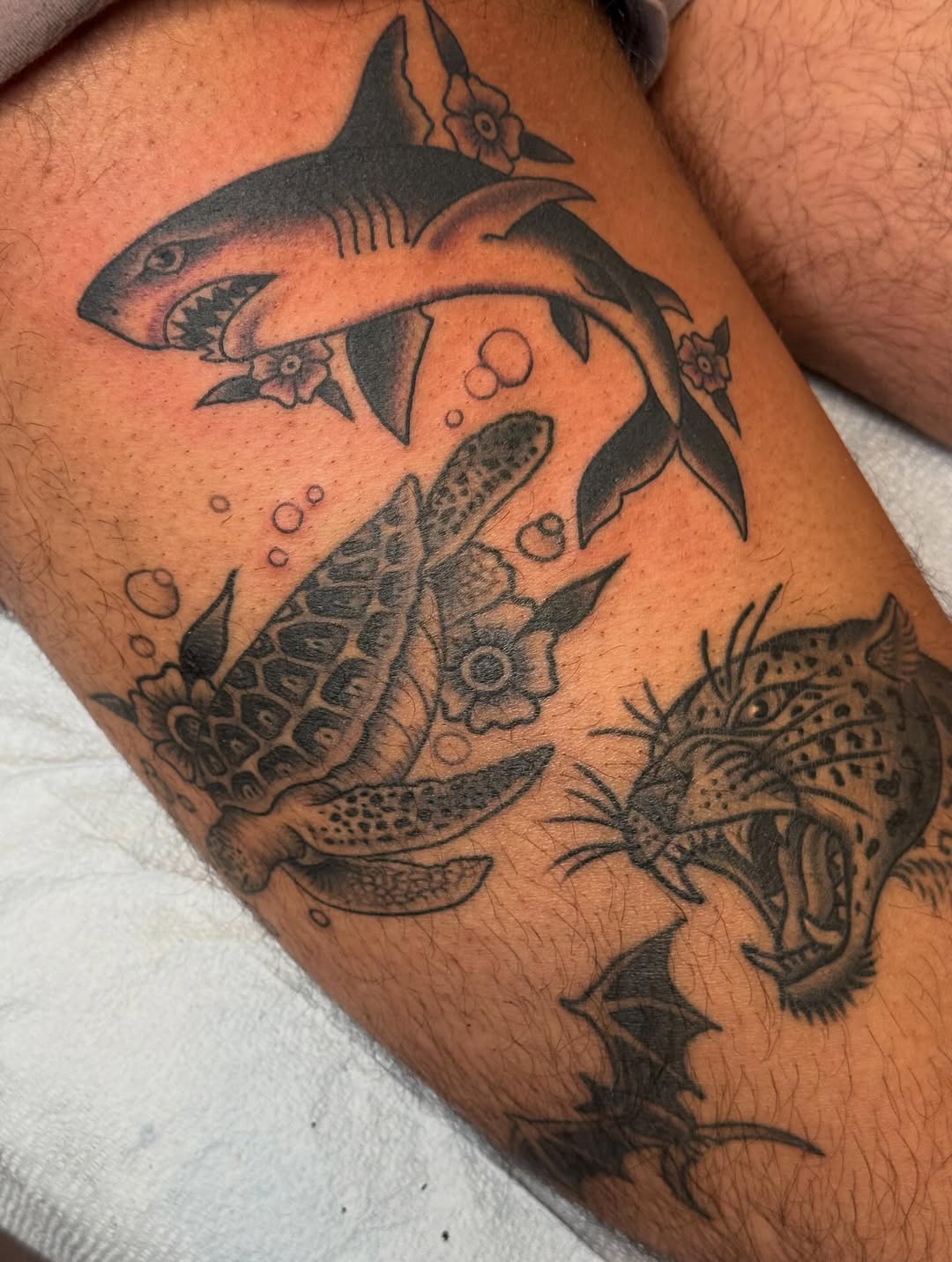 Tattoo by @rosskjones — american_traditional, illustrative
